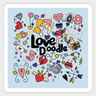 Love doodle Sticker